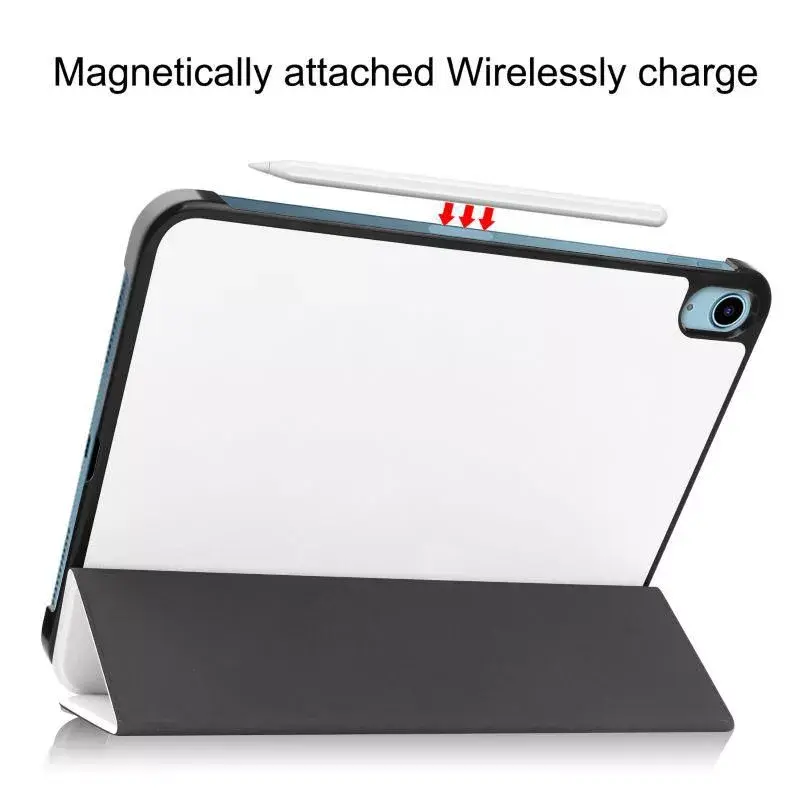 Planšečių dėklas CoreParts TABX-IP10-COVER6 — Atverčiamas dėklas Apple iPad (2022), 27,7 cm (10,9 colio), 2 stovo režimai, baltas