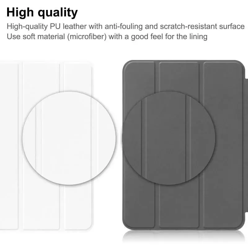 Planšečių dėklas CoreParts TABX-IP10-COVER6 — Atverčiamas dėklas Apple iPad (2022), 27,7 cm (10,9 colio), 2 stovo režimai, baltas