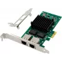 Tinklo plokštė MicroConnect I350-T2 PCIe x1 dviejų prievadų 1GbE