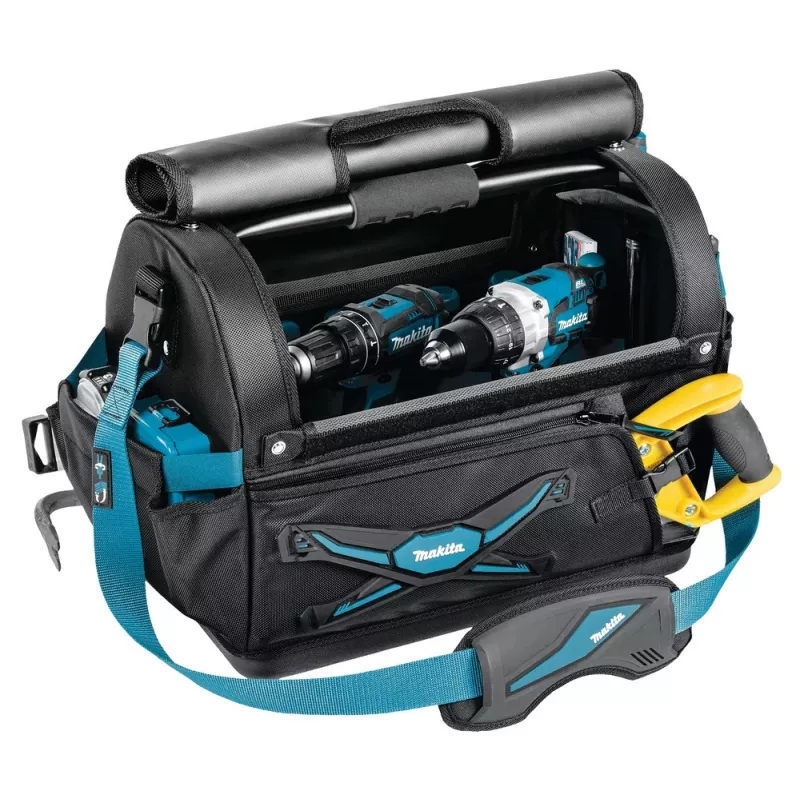 Makita įrankių dėžė E-05446, juoda, mėlyna, plastikinė, poliesterio, plieno