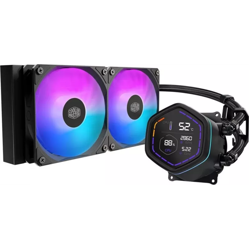 Cooler Master WAK MasterLiquid Core Nex Digital 240 ARGB - AMD Socket AM5 (Ryzen Zen4) - Intel Socke