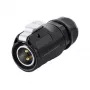 Alcasa IC01-20P201 vielos jungtis S1 Power 2 kontaktų, juoda