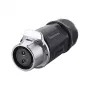 Laido jungtis Alcasa IC01-20P202 S1 maitinimo 2 kontaktų juoda