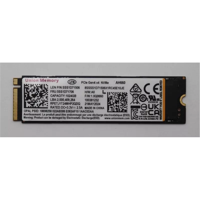 Vidinis SSD Lenovo 1TB M.2 2280 NVMe