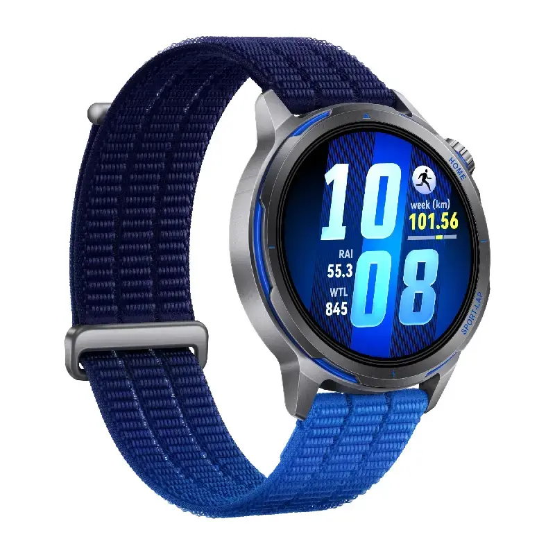 Išmanusis laikrodis HUAWEI WATCH GT Runner 2 — 1,32 colio (3,35 cm) AMOLED 466×466, GPS, titanas, fluoroelastomerinis dirželis, atsparus vandeniui iki 40 m
