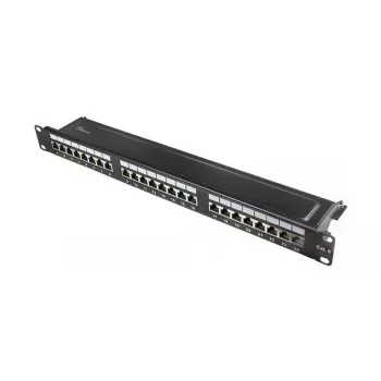 Alcasa GC-N0139 - Gigabit Ethernet - RJ45 - Cat6 - 22/26 - Juoda - Plienas (GC-N0139)