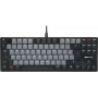 Mechaninė klaviatūra Cherry KC 500 MX LP TKL — MX žemo profilio perjungikliai, be skaičių klaviatūros, JAV išdėstymas, dramblio kaulo spalva