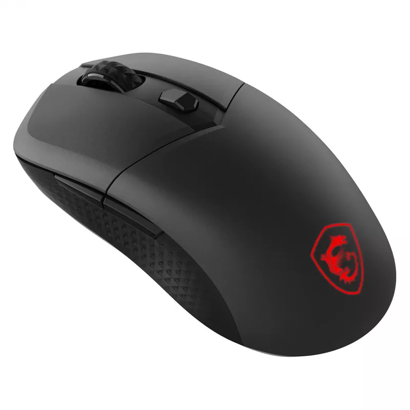 MSI VERSA 300 WIRELESS 8K žaidimų pelė, abiem rankoms tinkama, optinė, 2600 DPI, 6 mygtukai, juoda