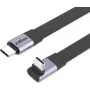 ROLINE USB4-2.0 kabelis 80 Gbit/s Plokščias ST/ST tiesiai-270° kampuotas - Kabelis - Skaitmeninis/Duomenų