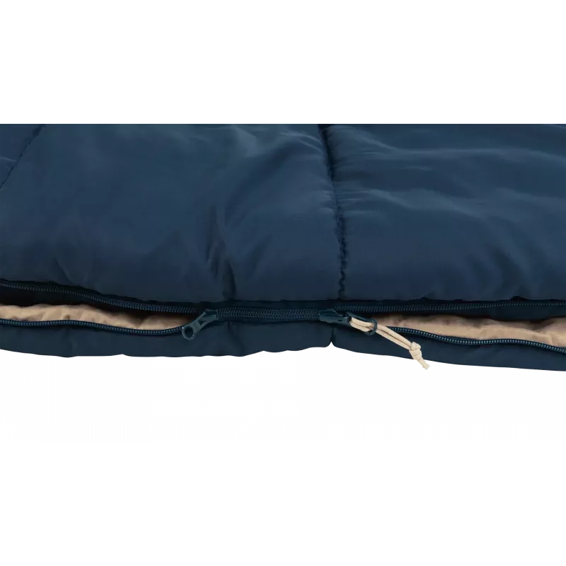 Miegmaišis Outwell Contour Lux 190 cm, sintetinis, kairysis užtrauktukas, tamsiai mėlynas