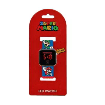 Kids Euroswan skaitmeninis LED laikrodis Super Mario GSM4236 su kalendoriumi