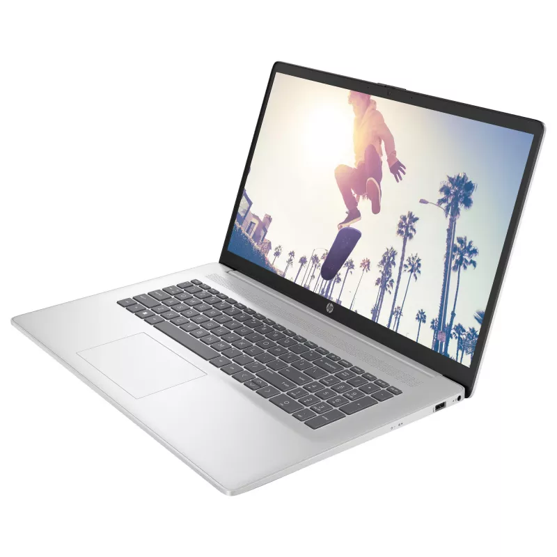 HP 17-cn4160ng Core5 120U/16GB/512SSD/FreeDOS/Sidabrinė USB C 3.1 - klaviatūros išdėstymas gali būti vokiškas
