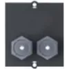 Bachmann Custom module - Modulares Faceplate-Snap-In - F-Plug X 2 - Juoda (917.117)