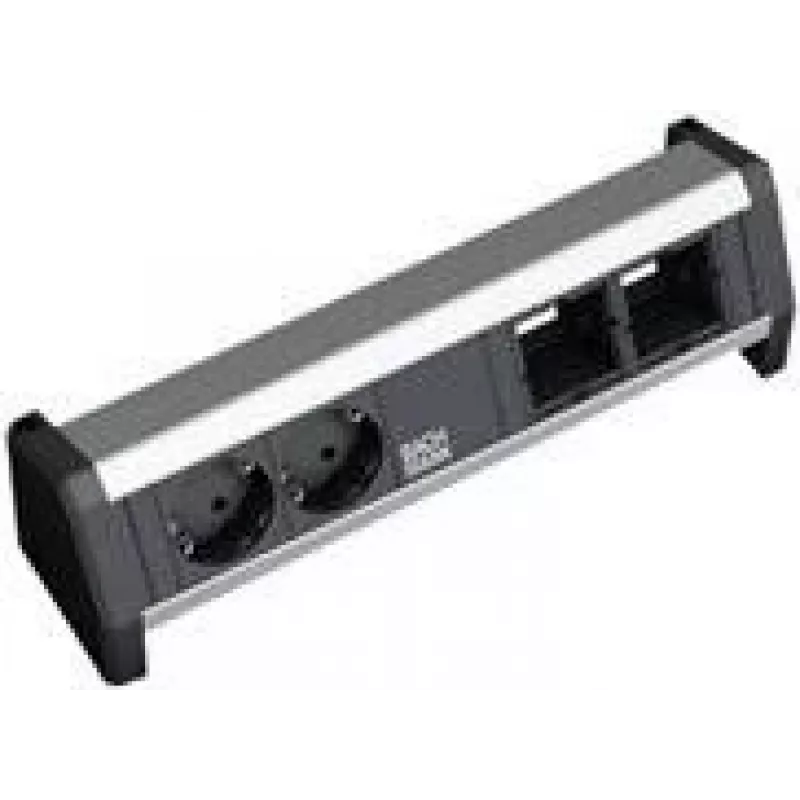Maitinimo juosta Bachmann DESK 1 su 2 pritaikomais moduliais, 230V maitinimo paskirstymas