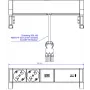 BACHMANN DESK2 ALU Juoda 2xP40 (937.327)