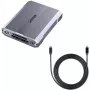 Unitek R1022C01 CFexpress Type B, SD ir microSD kortelių skaitytuvas su USB-A šakotuvu