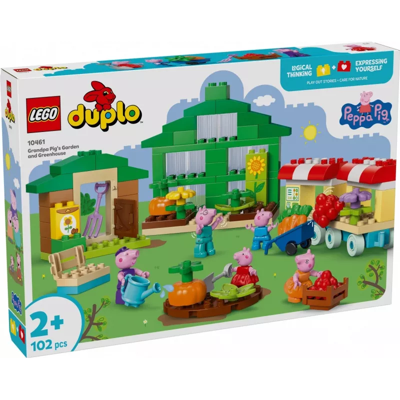 DUPLO Peppa Pig 10461 Senelio Kiaulės sodo ir šiltnamio statybos kaladėlės