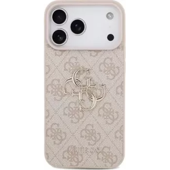 GUESS Hard dangtelis 4G Big Metal Logo Pink, Apple iPhone 17 Pro Max, GUHCP17X4GMGPI (GUHCP17X4GMGPI)