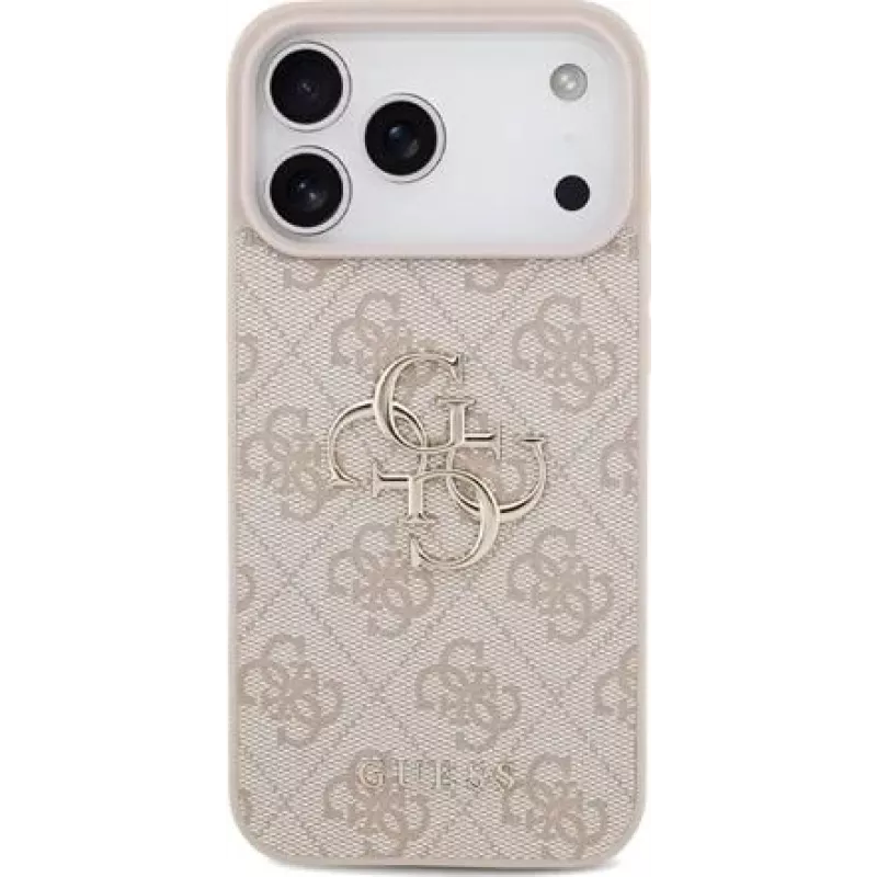 GUESS Hard dangtelis 4G Big Metal Logo Pink, Apple iPhone 17 Pro Max, GUHCP17X4GMGPI (GUHCP17X4GMGPI)