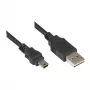 Good Connections jungiamasis kabelis USB 2.0 EASY Plug A į Mini-B kištuką - juodas - 0,5m