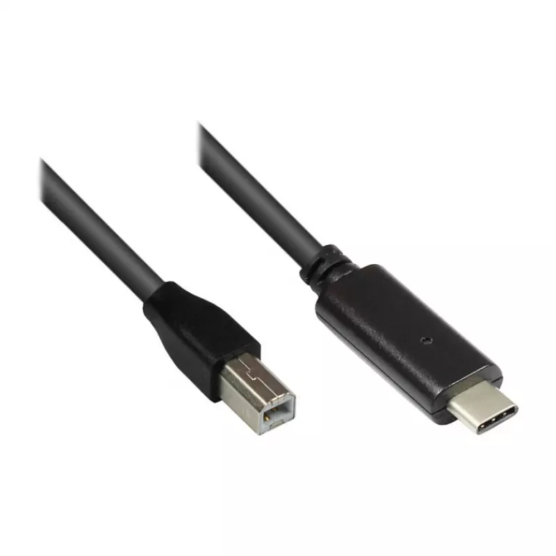 Good Connections USB2.0 laidas C-B juodas 1m