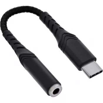 Garso keitiklis InLine 33054E USB-C į 3,5 mm su įmontuotu DAC, 15 cm kabelis