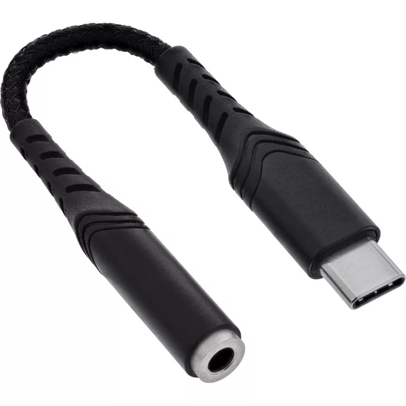Garso keitiklis InLine 33054E USB-C į 3,5 mm su įmontuotu DAC, 15 cm kabelis