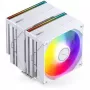 CPU aušintuvas Jonsbo CB80 dviejų bokštų su 2×120mm PWM ARGB ventiliatoriais — baltas