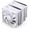 CPU aušintuvas Jonsbo CB80 dviejų bokštų su 2×120mm PWM ARGB ventiliatoriais — baltas