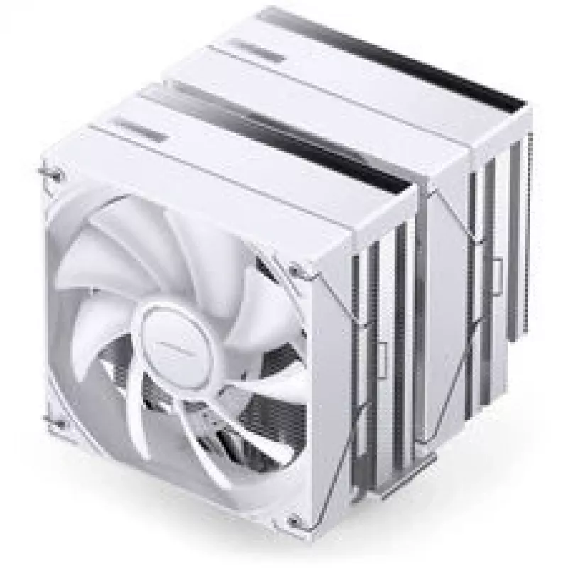 CPU aušintuvas Jonsbo CB80 dviejų bokštų su 2×120mm PWM ARGB ventiliatoriais — baltas