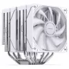 CPU aušintuvas Jonsbo CB80 dviejų bokštų su 2×120mm PWM ARGB ventiliatoriais — baltas