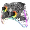 Žaidimų pultelis Deltaco Gaming GAM-198-T permatomas Bluetooth/USB USB-C, skirtas Nintendo Switch, Switch 2, Switch OLED, Android, PC