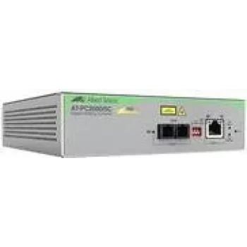 Allied Telesis AT-PC2000/SC – medijos keitiklis – GigE – 10Base-T, 1000Base-SX, 100Base-TX, 1000Base-T, 1000Base-SC – SC / RJ-45 – 850 nm – TAA reikalavimus atitinkantis
