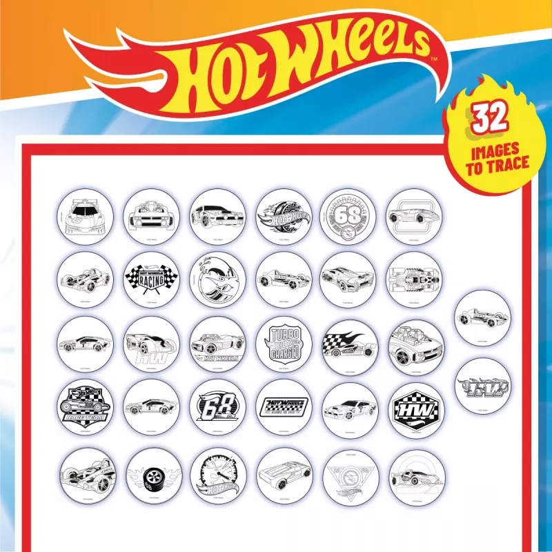 Hot Wheels projektoriaus piešimo mokyklinis rinkinys