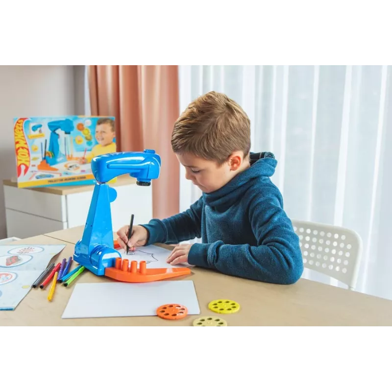 Hot Wheels projektoriaus piešimo mokyklinis rinkinys