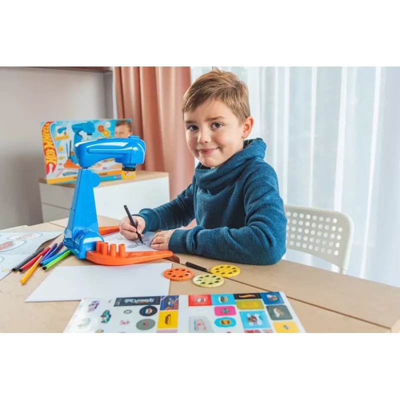 Hot Wheels projektoriaus piešimo mokyklinis rinkinys