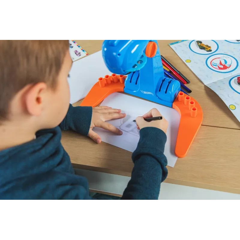 Hot Wheels projektoriaus piešimo mokyklinis rinkinys