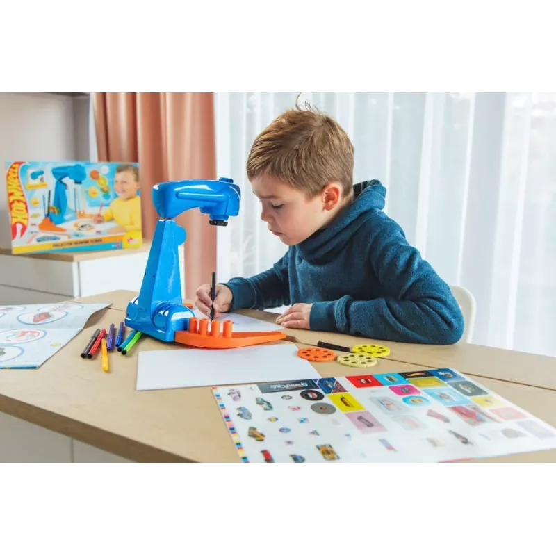 Hot Wheels projektoriaus piešimo mokyklinis rinkinys