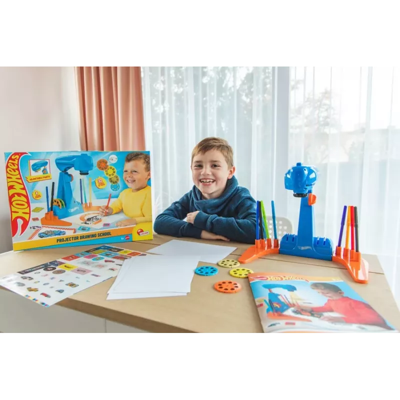 Hot Wheels projektoriaus piešimo mokyklinis rinkinys