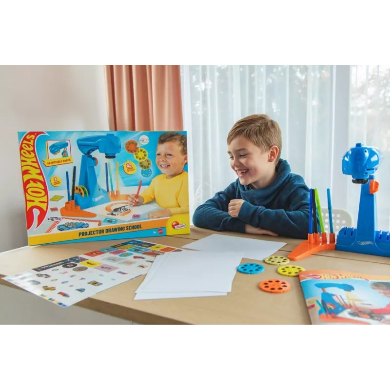 Hot Wheels projektoriaus piešimo mokyklinis rinkinys