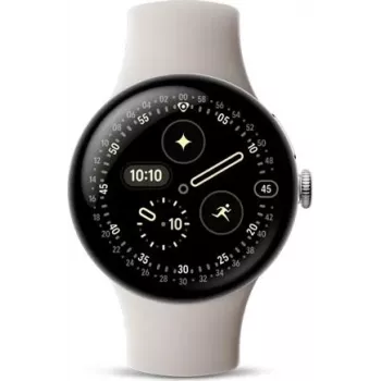 Google Pixel Watch 4 - 41 mm - Aliuminis, poliruotas sidabras (GA10829-EU)