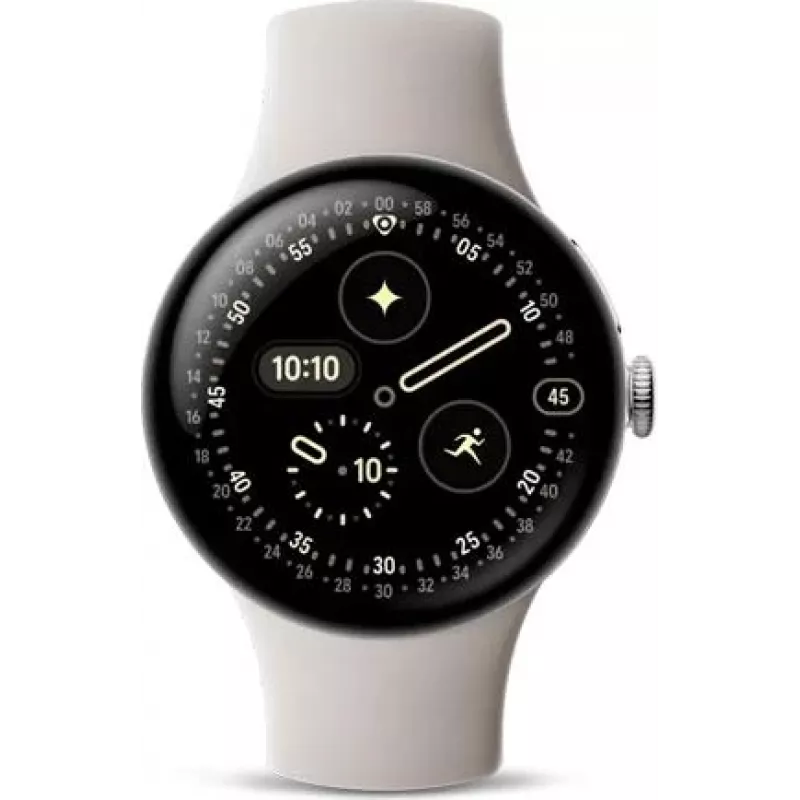 Google Pixel Watch 4 - 41 mm - Aliuminis, poliruotas sidabras (GA10829-EU)