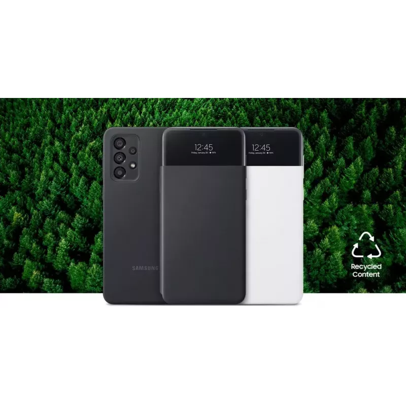 Piniginės tipo dėklas Samsung EF-EA336PBEGEW, skirtas Galaxy A33 5G, suderinamas su 6,4 colio ekranais, juodas, 1 kortelės kišenė