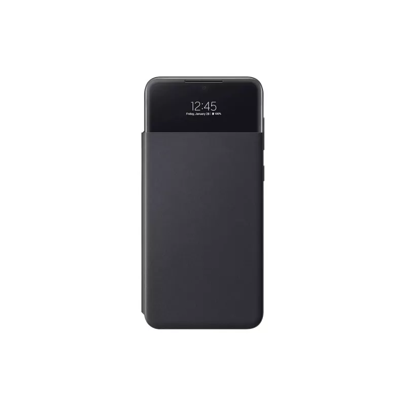 Piniginės tipo dėklas Samsung EF-EA336PBEGEW, skirtas Galaxy A33 5G, suderinamas su 6,4 colio ekranais, juodas, 1 kortelės kišenė