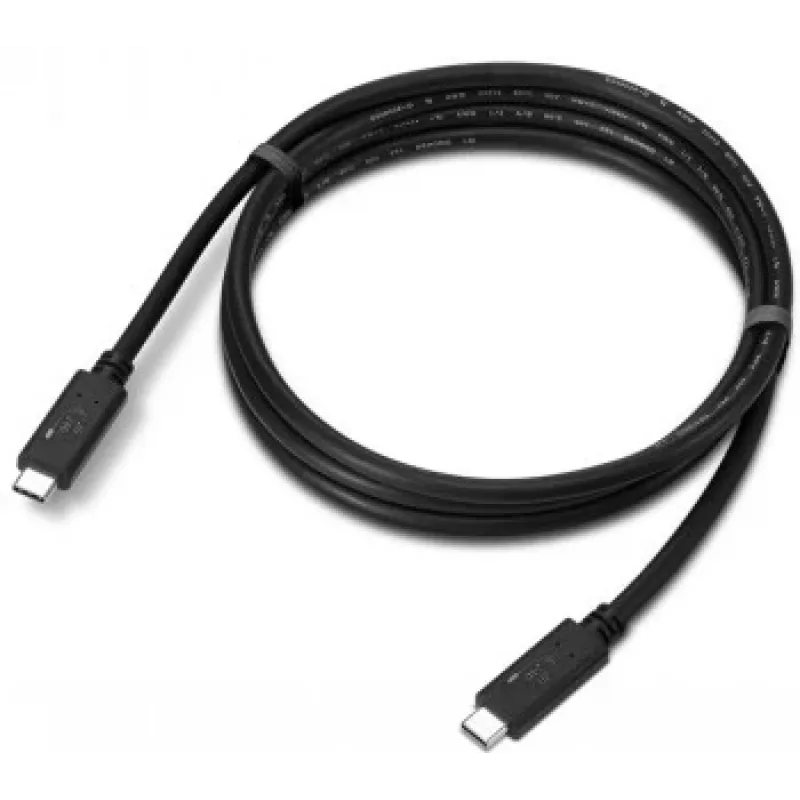 USB laidas Lenovo USB4 Gen 2x2 4X91U92143, USB‑C į USB‑C, 1,5 m, 20 Gbit/s, juodas