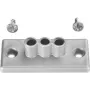 Bachmann Easy-Desk 2B - kabelių valdymo tvirtinimo rinkinys - sidabrinis
