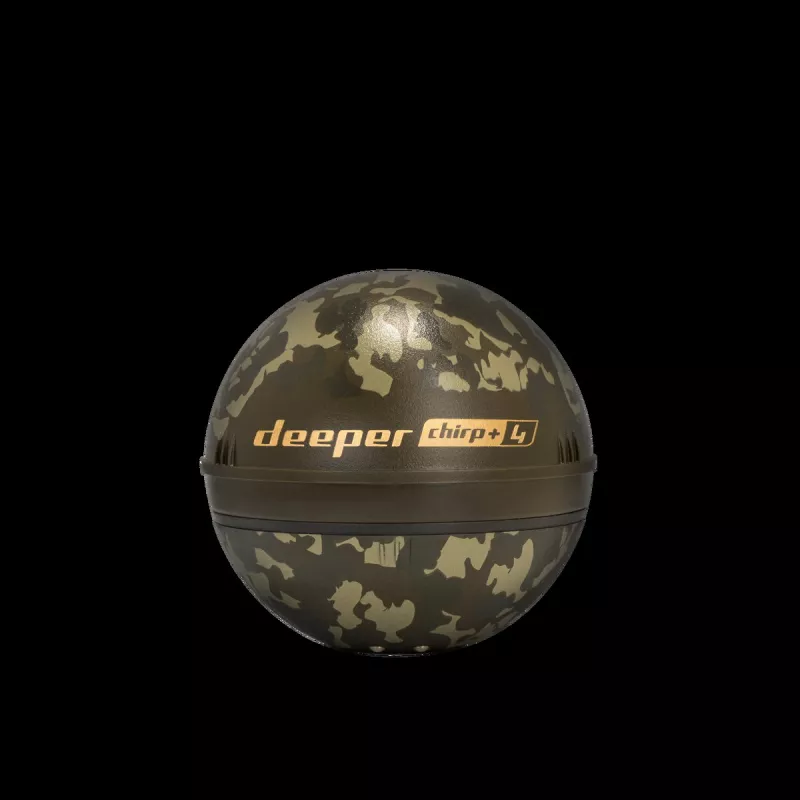 Sonar Deeper Smart Sonar Chirp+4 Wi‑Fi žuvies ieškiklis, įmontuota baterija, ABS korpusas, žalia/ruda