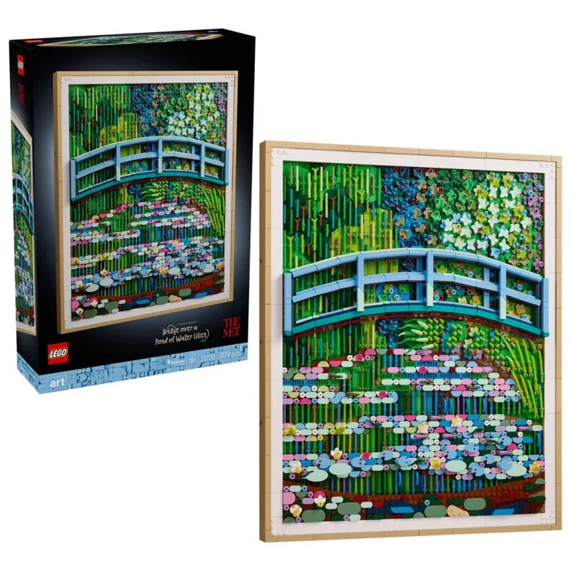 LEGO Art 31220 Claude Monet — Most nad stawem z liliami wodnymi