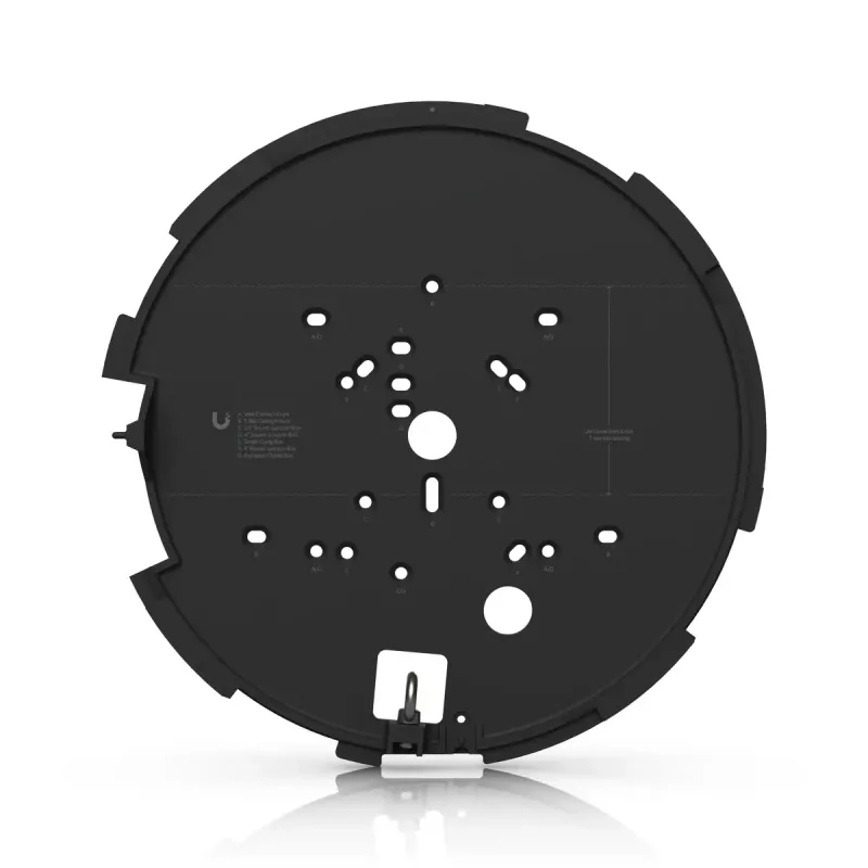IP apsaugos kamera UBIQUITI AI Multi Sensor 4 — Kupolinė, Lubinis montavimas, 3840×2160, 360° FOV, Laidinė, Juoda