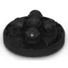IP apsaugos kamera UBIQUITI AI Multi Sensor 4 — Kupolinė, Lubinis montavimas, 3840×2160, 360° FOV, Laidinė, Juoda